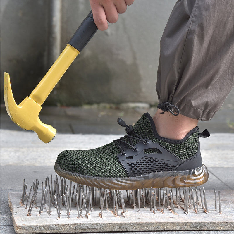 Load image into Gallery viewer, FRESH | SUADEX Breathable Steel Toe Sneakers